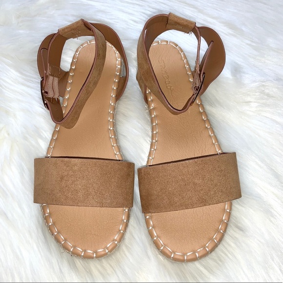 Tan Platform Espadrille Sandals Women - Picture 2 of 5